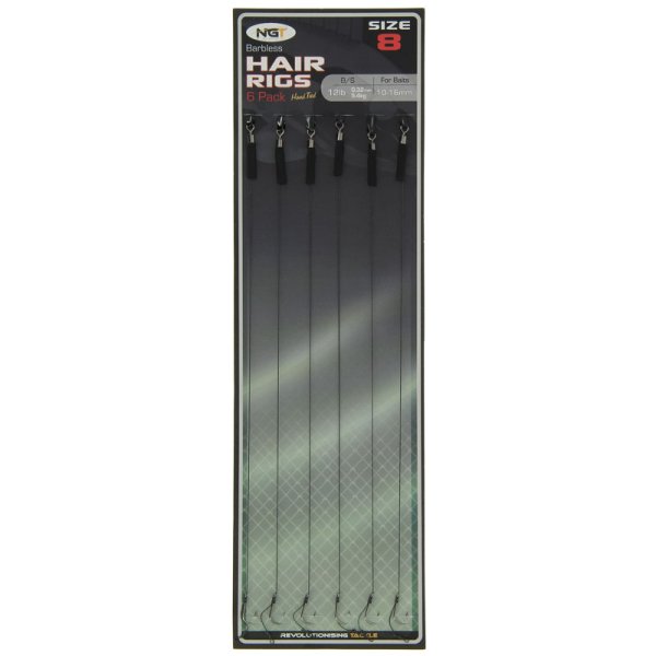 6 x Ready Rig 2 x 6, 2 x 8, 2 x 10 Barbless