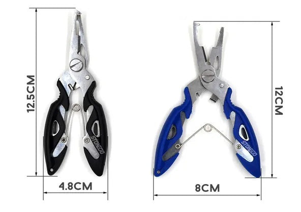 Multifunktionale Edelstahl-Angelzange mit Hakenentferner