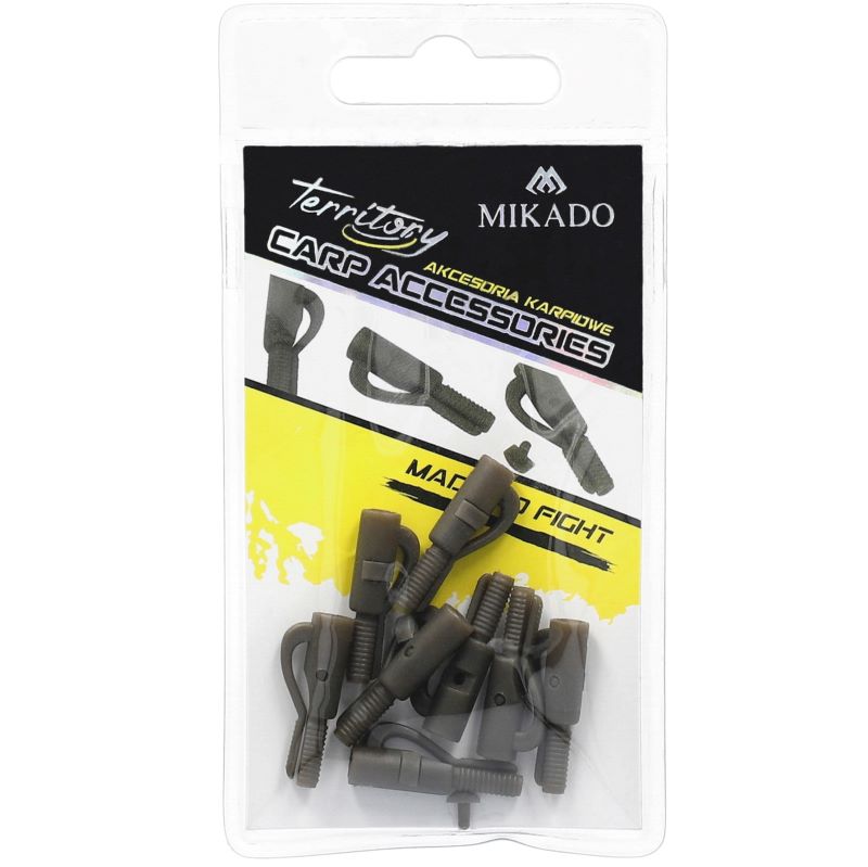 SICHERHEITSCLIP - 10 Stck. - DUNKELGRÜN