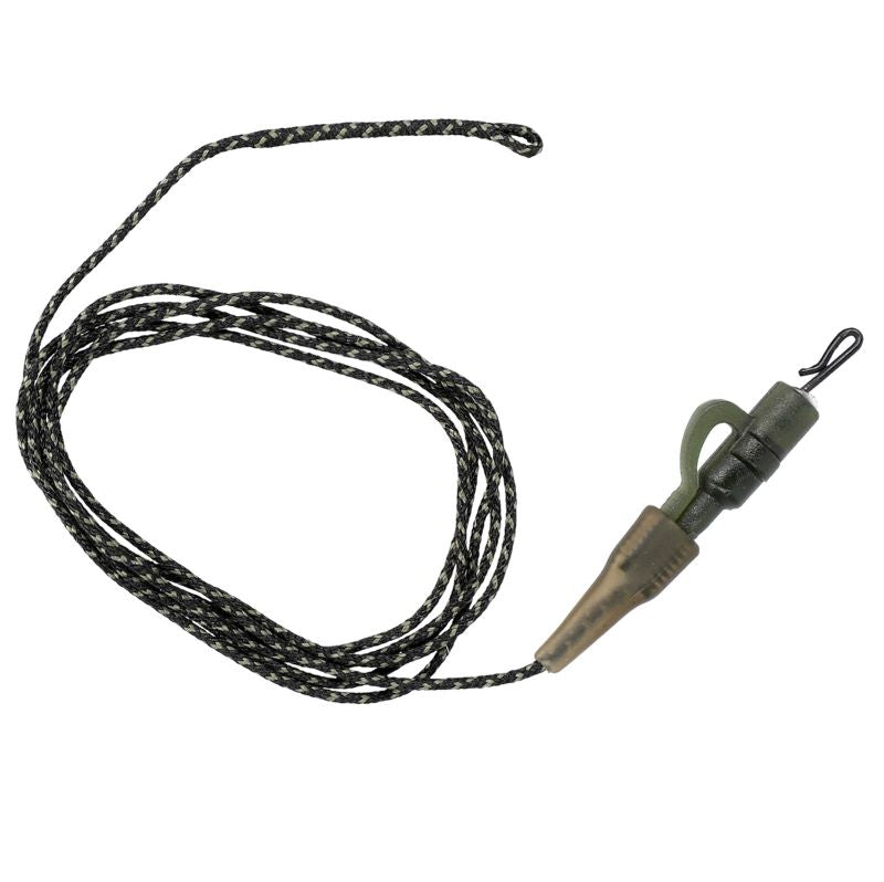 LEADER - KARPFEN SET - LEADCORE 80CM MIT SAFETY CLIP -2 Stck.