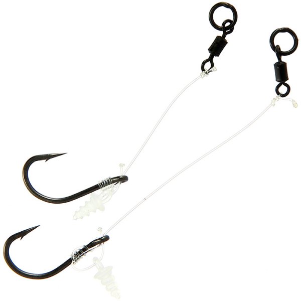 Chod Rigs mit teflon Haken, 2kurz+2lang, 15lb